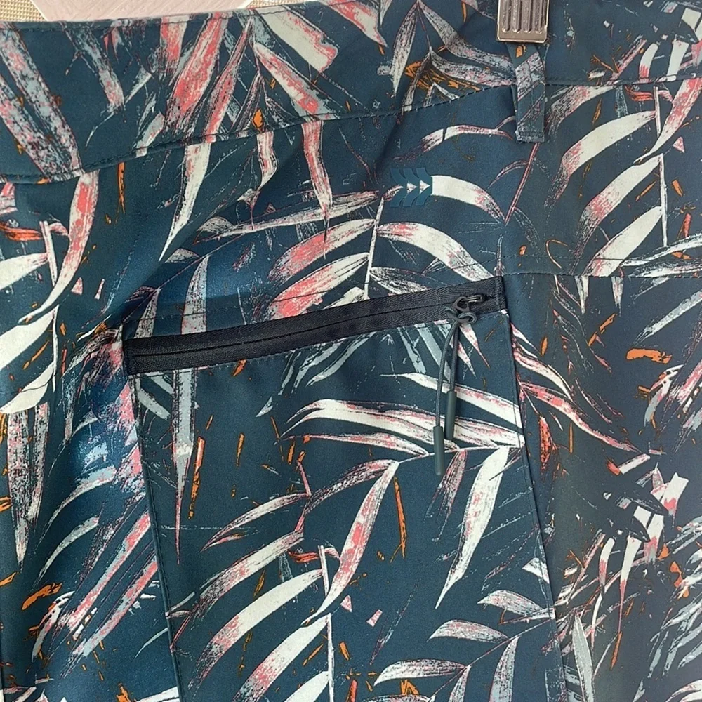 All In Motion Tropical Print UPF 50+ Hybrid Shorts